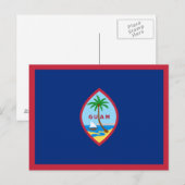 Flagge von Guam Postkarte (Vorne/Hinten)