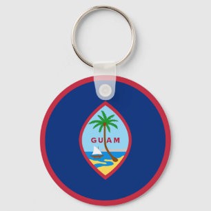 Flagge von Guam Schlüsselanhänger