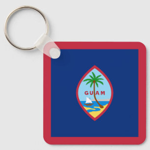 Flagge von Guam Schlüsselanhänger