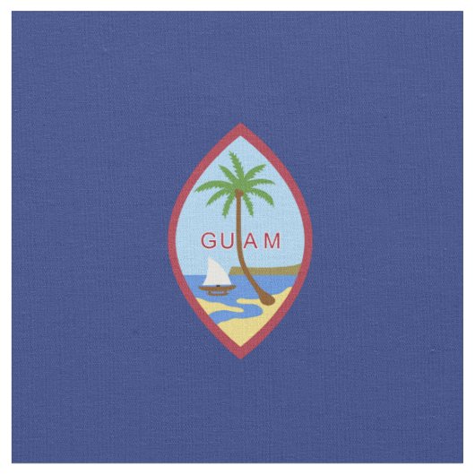 Flagge von Guam Stoff (Nahaufnahme)