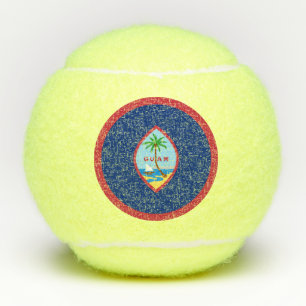 Flagge von Guam Tennisbälle
