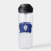 Flagge von Guam Trinkflasche (Rückseite)