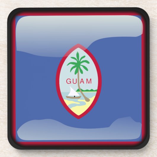 Flagge von Guam Untersetzer (Vorderseite)
