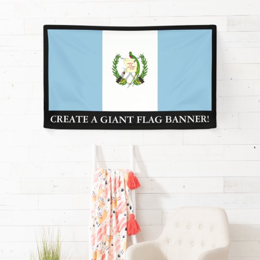 Flagge von Guatamala Banner (Insitu)