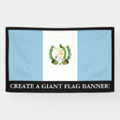 Flagge von Guatamala Banner (Horizontal)