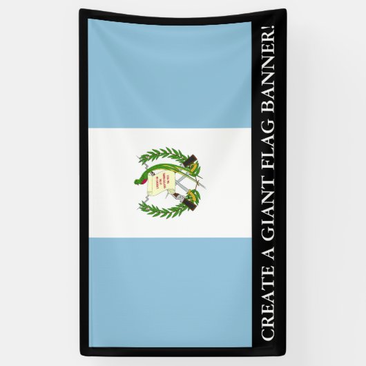 Flagge von Guatamala Banner (Vertikal)
