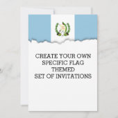 Flagge von Guatamala Einladung (Vorderseite)