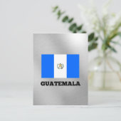 Flagge von Guatemala, gekennzeichnet Postkarte (Stehend Vorderseite)