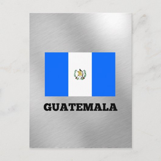 Flagge von Guatemala, gekennzeichnet Postkarte (Vorderseite)