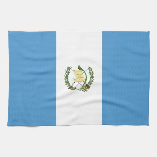 Flagge von Guatemala Geschirrtuch (Horizontal)