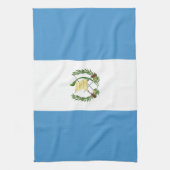 Flagge von Guatemala Geschirrtuch (Vertikal)