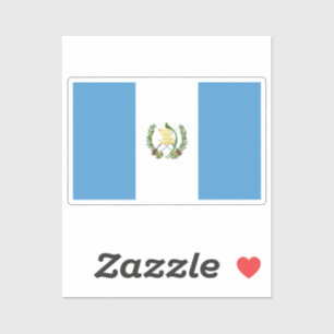 Flagge von Guatemala individuell zugeschnitten Aufkleber