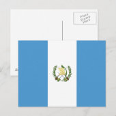 Flagge von Guatemala Postkarte (Vorne/Hinten)