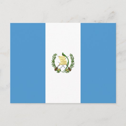 Flagge von Guatemala Postkarte (Vorderseite)