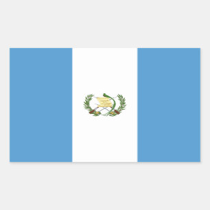 Flagge von Guatemala Rechteckiger Aufkleber