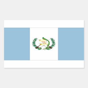 Flagge von Guatemala Rechteckiger Aufkleber
