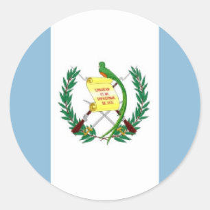 Flagge von Guatemala Runder Aufkleber
