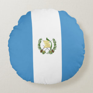 Flagge von Guatemala Rundes Kissen