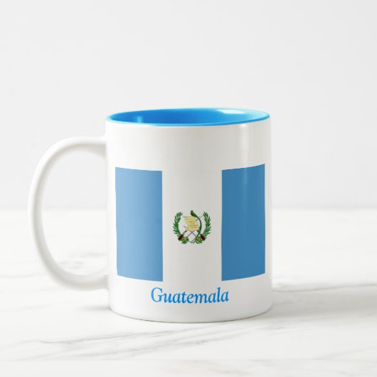 Flagge von Guatemala Zweifarbige Tasse (Links)