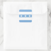 Flagge von Guayaquil, Ecuador Quadratischer Aufkleber (Tasche)