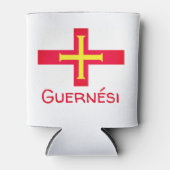 Flagge von Guernési Dosenkühler (Vorderseite)
