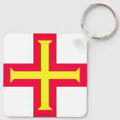 Flagge von Guernési Schlüsselanhänger (Rückseite)