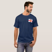 Flagge von Guernési T-Shirt (Vorne ganz)