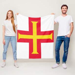 Flagge von Guernsey Fleecedecke