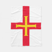 Flagge von Guernsey Fleecedecke (Vorderseite)