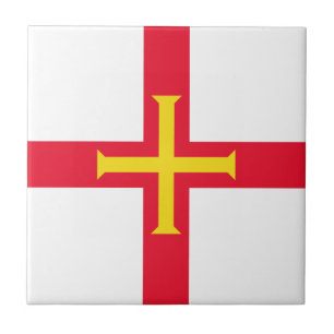 Flagge von Guernsey Fliese
