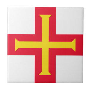 Flagge von Guernsey Fliese