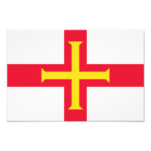 Flagge von Guernsey Fotodruck