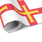 Flagge von Guernsey Geschenkpapier (Rolleneckpunkt)