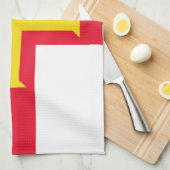 Flagge von Guernsey Geschirrtuch (Viertel Falte)