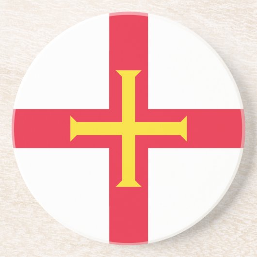 Flagge von Guernsey Getränkeuntersetzer (Vorne)
