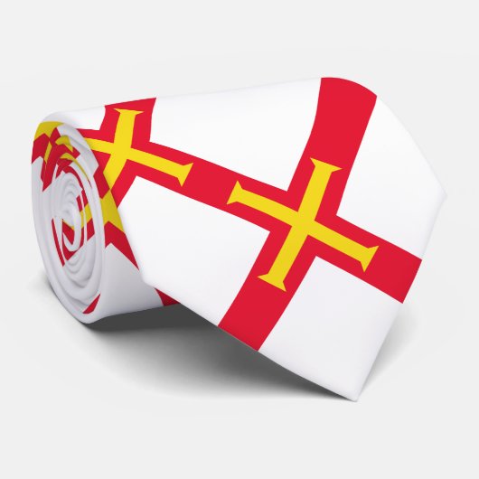 Flagge von Guernsey Krawatte (Gerollt)