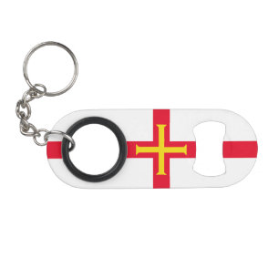 Flagge von Guernsey Mini Flaschenöffner