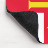 Flagge von Guernsey Mousepad (Ecke)