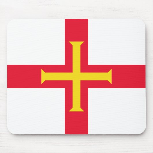 Flagge von Guernsey Mousepad (Vorne)