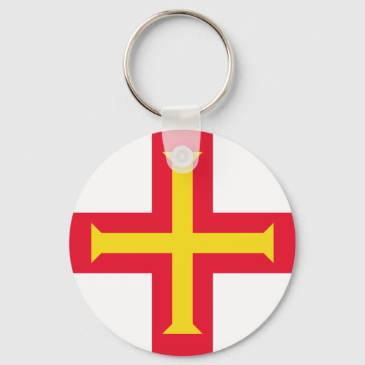 Flagge von Guernsey Schlüsselanhänger (Vorderseite)