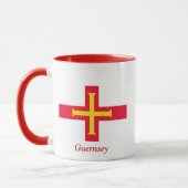 Flagge von Guernsey Tasse (Links)