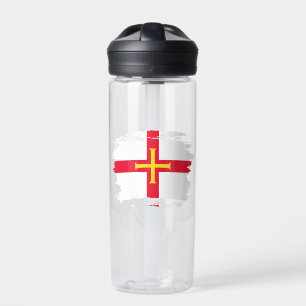 Flagge von Guernsey Trinkflasche