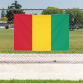 Flagge von Guinea Banner (Insitu)