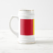 Flagge von Guinea Bierglas (Links)