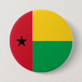 Flagge von Guinea-Bissau Button (Vorderseite)