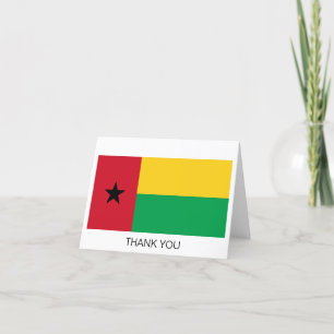 Flagge von Guinea-Bissau Dankeskarte