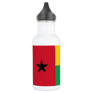 Flagge von Guinea-Bissau Edelstahlflasche
