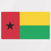 Flagge von Guinea-Bissau Etiketten (Design 1)