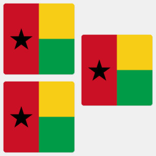 Flagge von Guinea-Bissau Etiketten