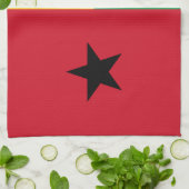 Flagge von Guinea-Bissau Geschirrtuch (Gefaltet)